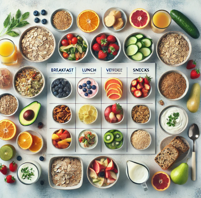 7 Day Gut Healthy Meal Plan 1,500–2,000 Calories