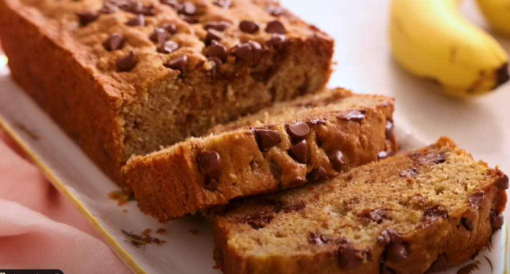EASY Chocolate Chip Banana Bread Recipe (with video)