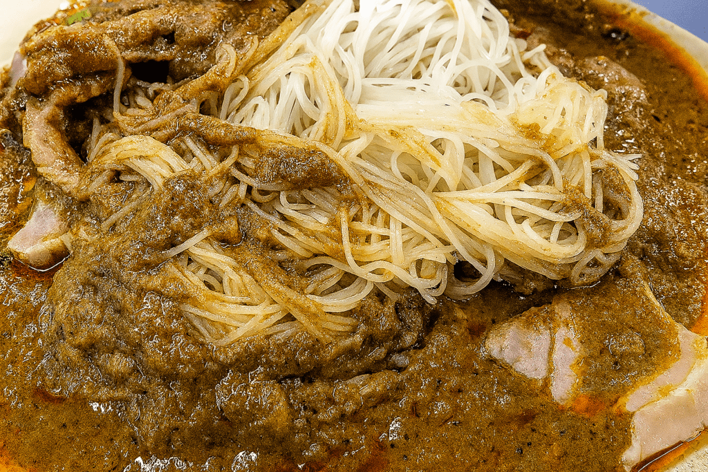Satay Bee Hoon Dish Close-up